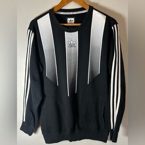 Adidas Originals Skateboarding Sweatshirt Men’s M Crewneck Pullover Stripes RARE